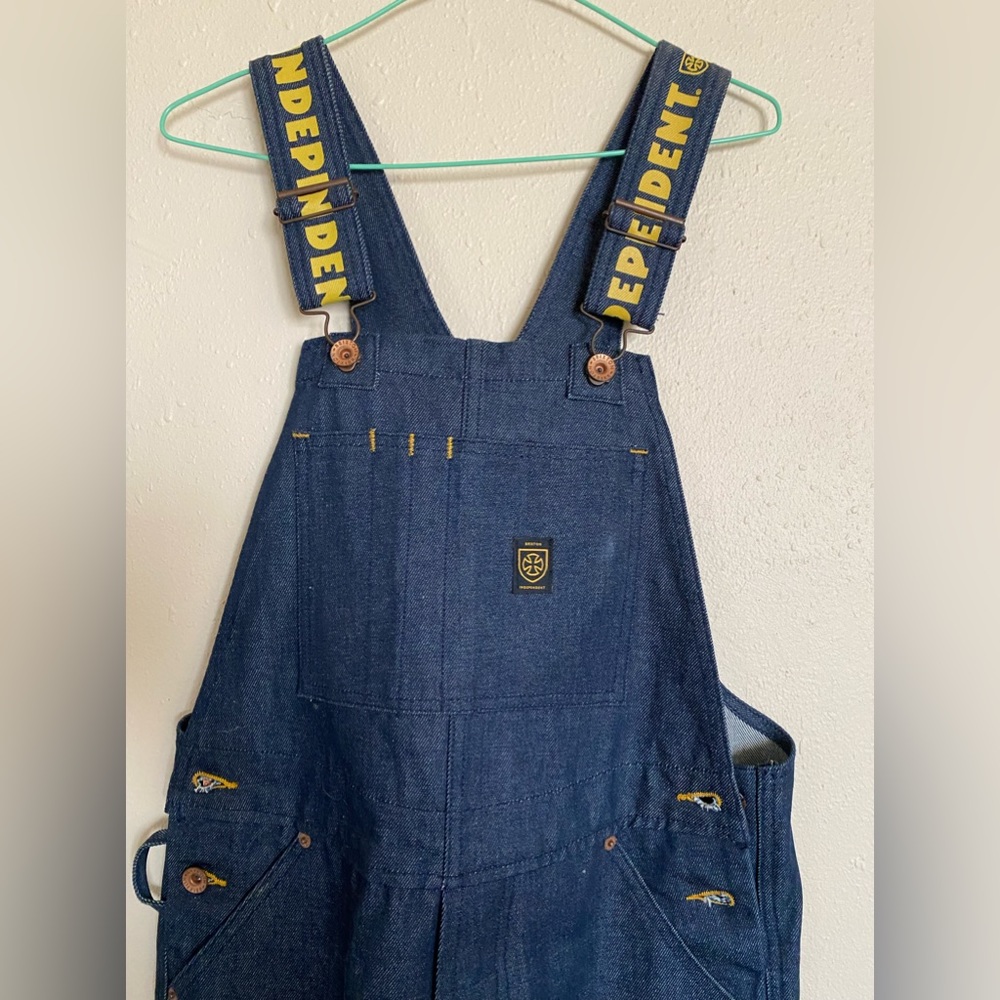 Rare Brixton independent skate company collab overalls from 2019 new condition